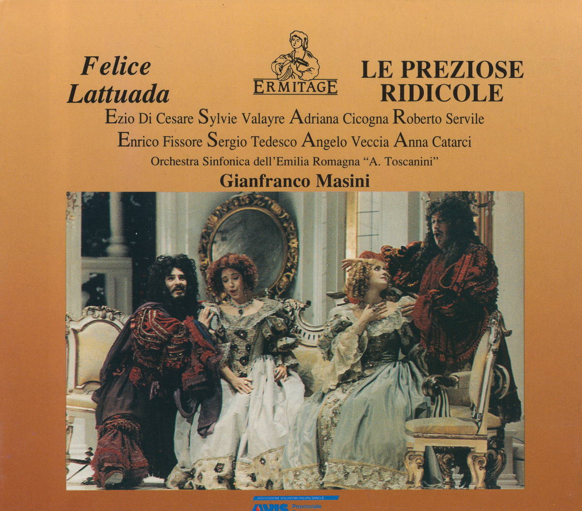 Felice Lattuada フェリーチェ・ラットゥアーダ:LE PREZIOSE RIDICOLE (才女気取り)、Gianfranco Masini ジャンフランコ・マジーニ指揮拍卖