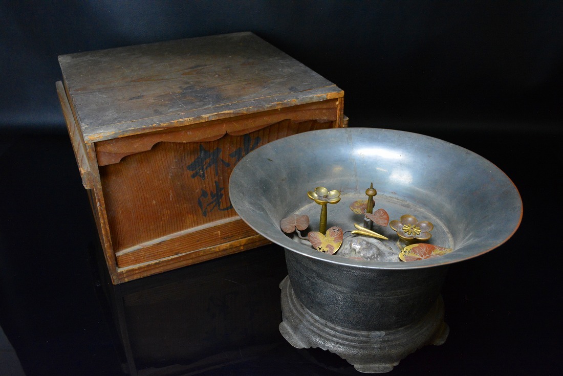 希少!!奥村菅次作【からくり噴水器】江戸時代 共箱 トヨタコレクション 水上乃杯洗拍卖