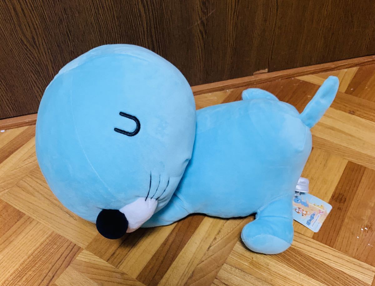 新品ほのぼのすやすやBIGぬいぐるみ(水色)拍卖