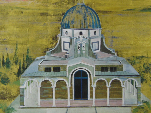 広瀬きよみ、【丘の教会】、希少な額装用画集より、新品額装付、状態良好、送料込み、日本人・女性画家拍卖