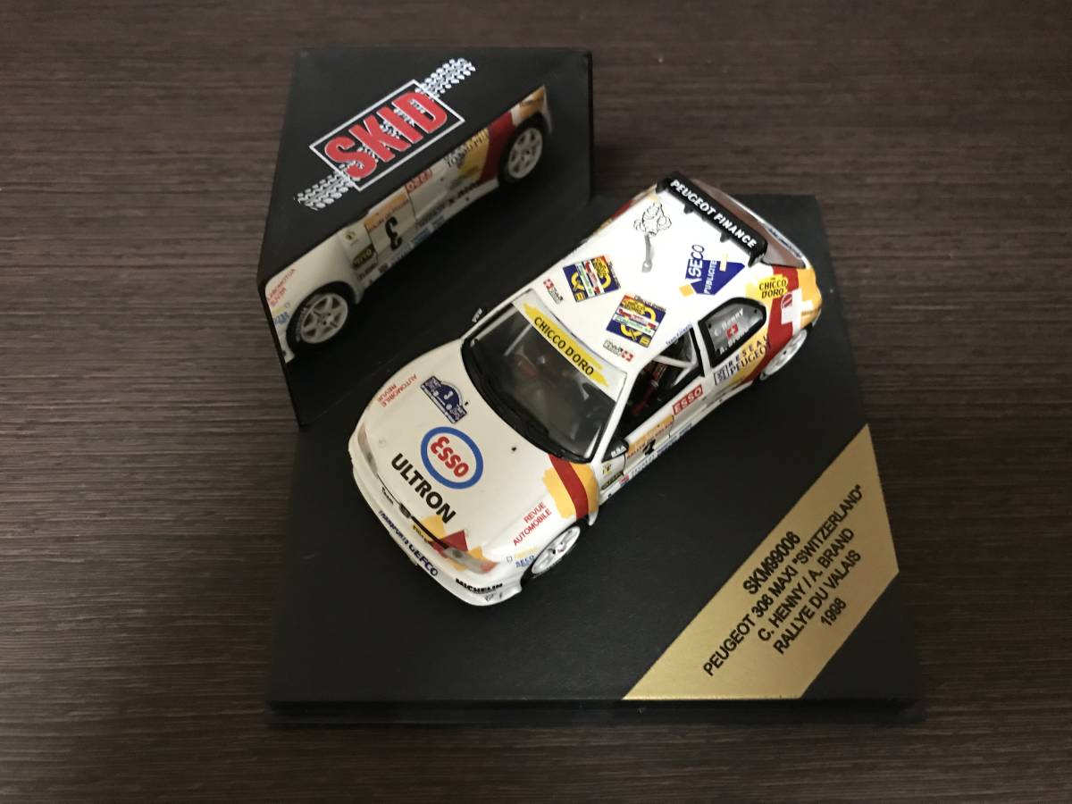 1/43 SKID プジョー 306 MAXI #3 C.Henry組 RALLYE DU VALAIS 1998拍卖