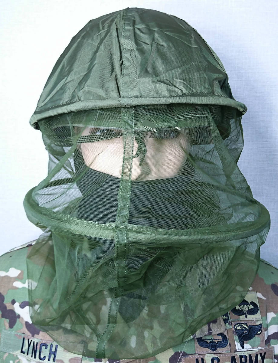米軍放出 1988 M-1 スチールポット 防虫インセクト ヘッド ネット カバー拍卖