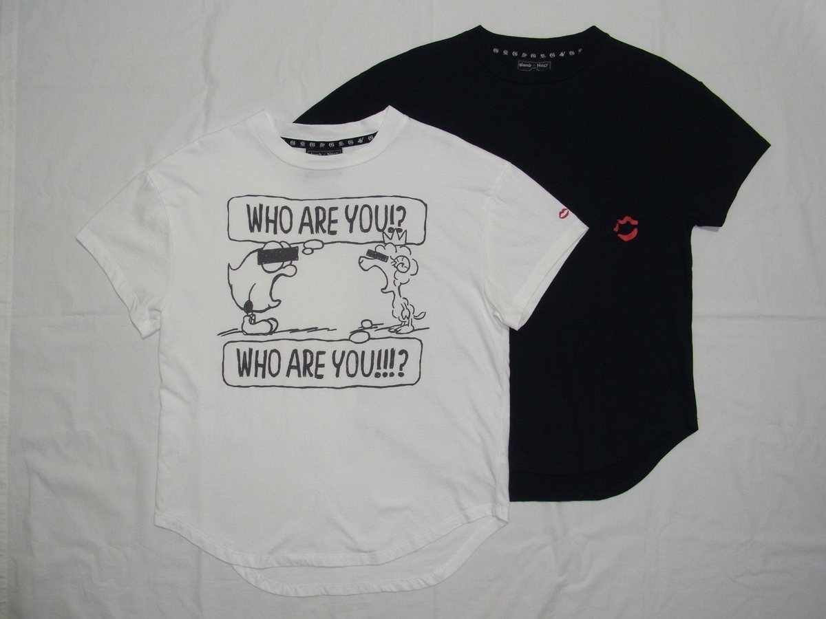 ★美品・未着用★ Nissy × glamb グラム コラボ Tシャツ 2枚セット sizeS 白・黒 ★古着 カットソー 西島隆弘 AAA ライブ ツアー グッズ拍卖