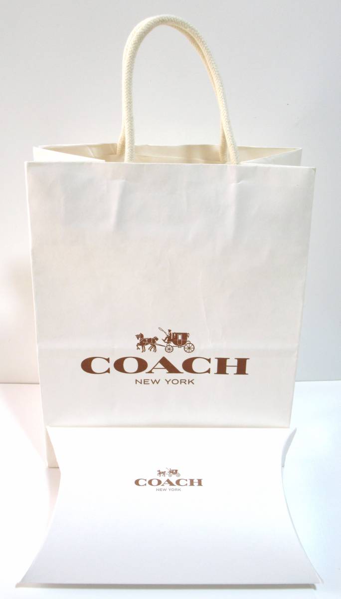 難ありコーチ★ギフトボックス(S)&ショップ袋(箱&紙袋)(白)(送料込み)拍卖