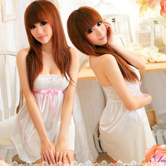 新品 未使用 送料無料1103サテン ベビードール オフホワイトサテン 肌触り抜群ふんわりベビードールセットミニ丈ワンピースドレス 勝負下着拍卖