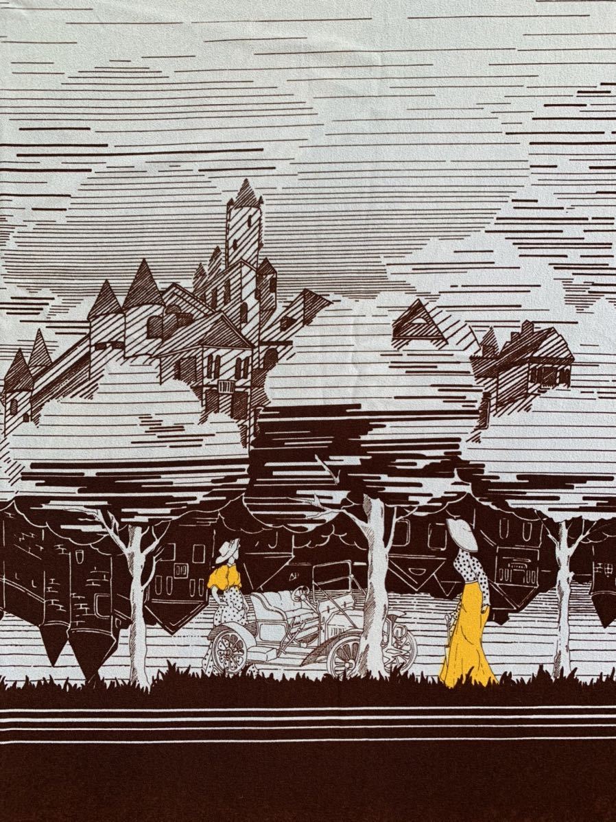 はぎれ 93×152 デッドストック ハンドメイド 大正ロマン アンティーク レトロ インテリア ノスタルジック モダン 古着屋 古道具 懐かしい拍卖