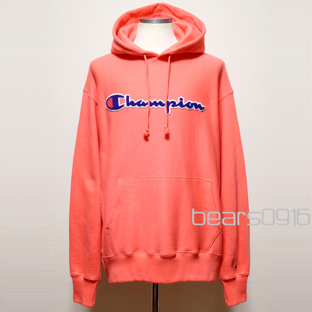 新品アメリカ購入 Champion チャンピオン リバースウィーブ 筆記体ロゴ パーカー SP XL拍卖