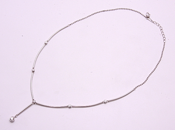 《質屋出品》Pt850★天然ダイアモンド0.369ct+0.22ctネックレス★C-4537拍卖