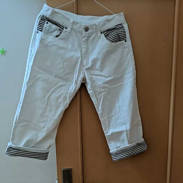 サイズ76☆メンズ☆白のショートパンツ・送料込み拍卖