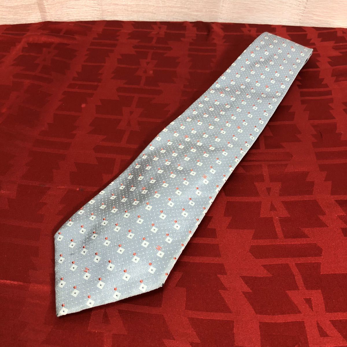 CHANEL シャネル 小紋柄 シルクネクタイ 正規品拍卖