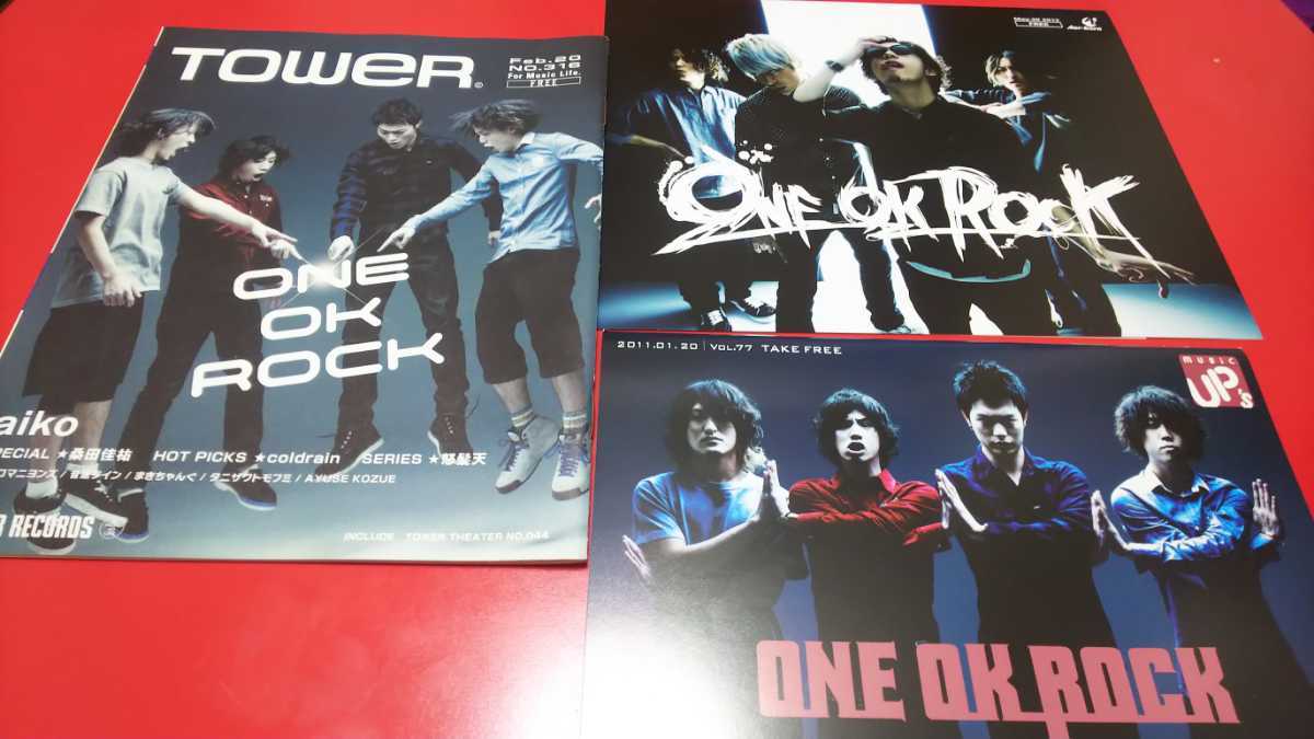 ★2011年発行『TOWER』、『music UP's』、フライヤーset★表紙:ONE OK ROCK★ワンオクロック★拍卖