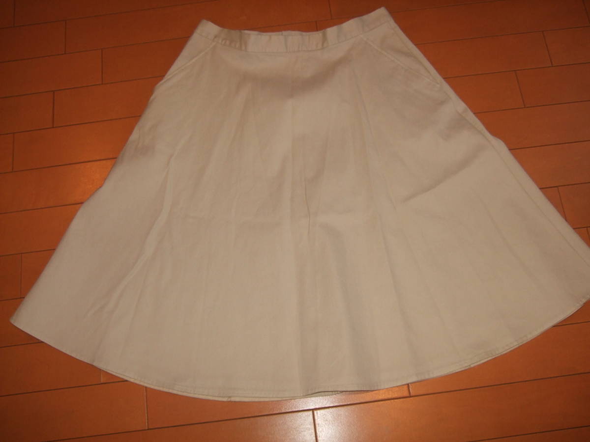 良品即決☆Whim Gazetteチノ素材フレアスカート☆サイズ38拍卖