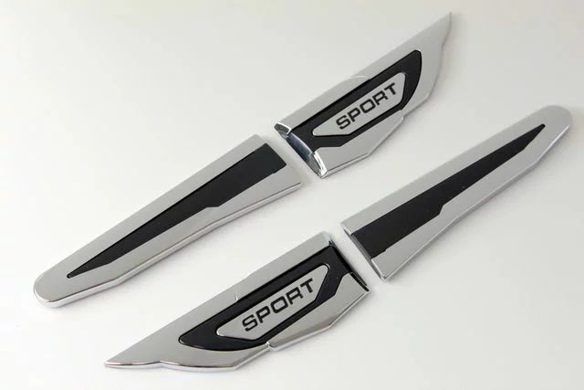 カスタムフェンダーメッキモールtype3 クロムメッキ フィン プロテクター ダミー ダクト ガード拍卖