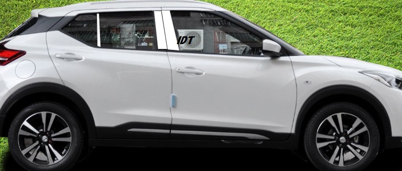 日産 キックス メッキピラーパネル ガーニッシュ カバー ベゼル パーツ ドレスアップ外装 カスタム サイド トリム モール プロテクター拍卖