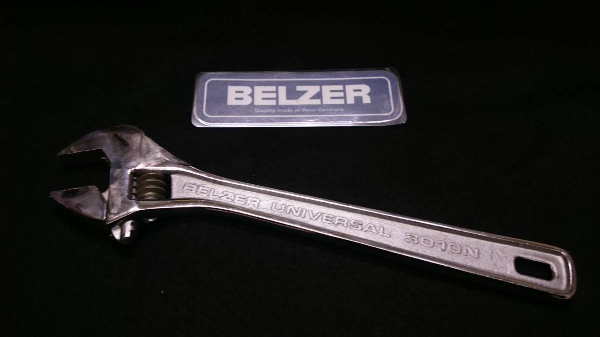 @ BELZER ベルツァー 3010N 250mm アジャスタブルレンチ モンキーレンチ GERMANY 当時物拍卖