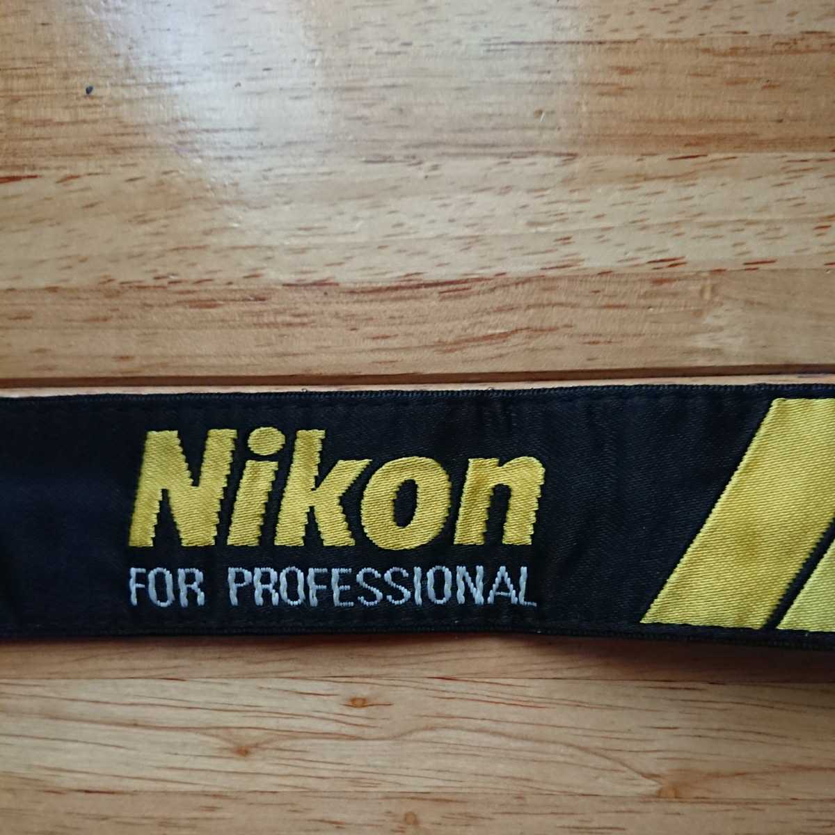 ニコン プロストラップ Nikon for Professional 黒色×黄色 プロフェッショナル プロスト デットストック ストラップ拍卖