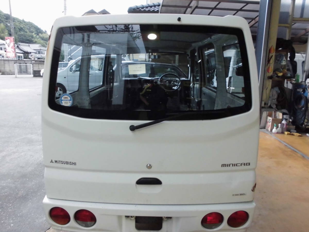 H14 ミツビシ ミニキャブV U62V リア ゲート バックドア W09 シロ 中古品拍卖