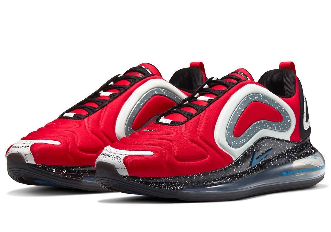 【新品箱付き】 UNDERCOVER × NIKE アンダーカバー ナイキ AIR MAX 720 エアマックス スニーカー 靴 くつ レッド RED 赤 即決早い者勝ち拍卖