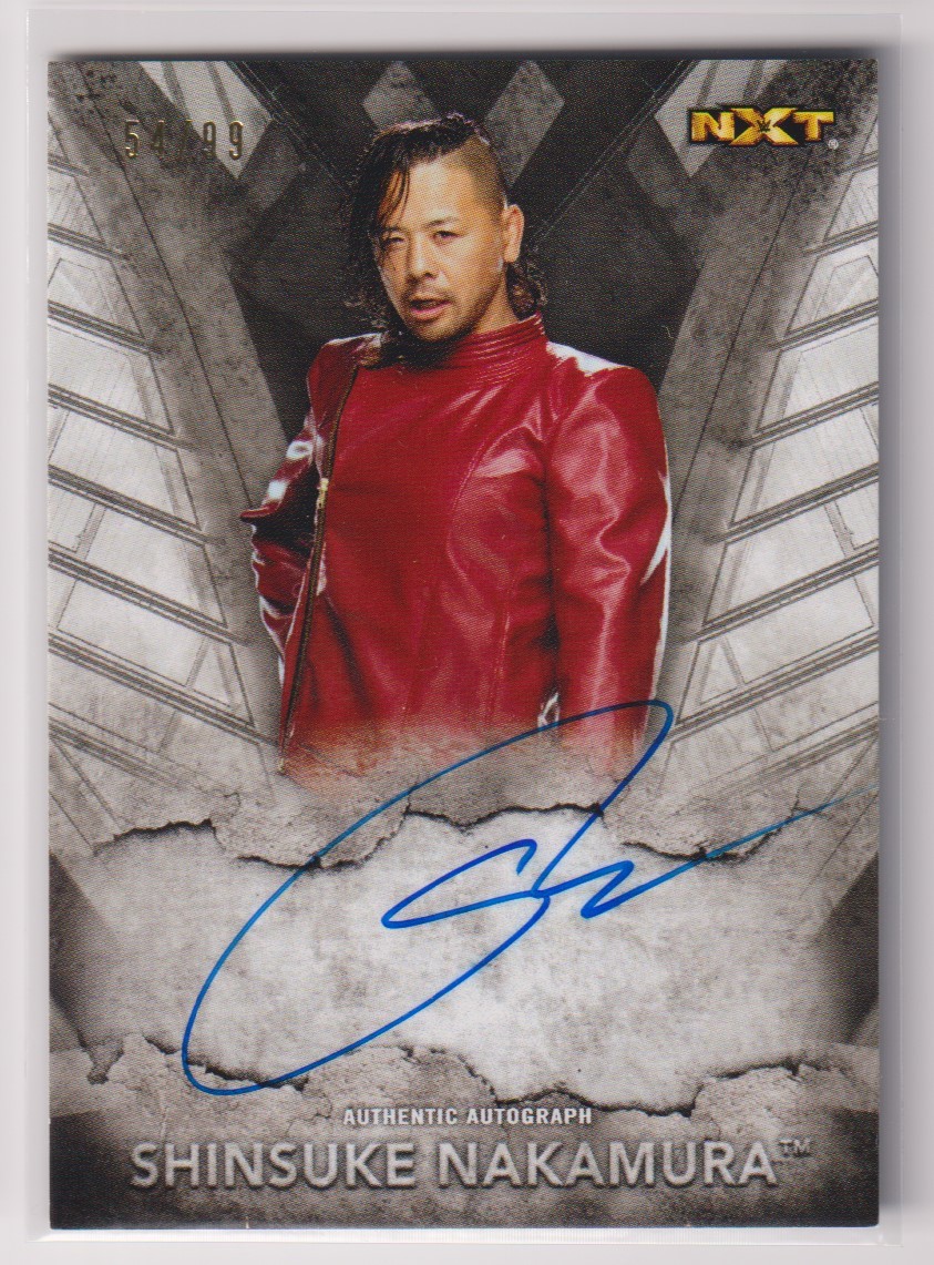 WWE Shinsuke Nakamura AUTO 2016 Topps NXT ON CARD AUTOGRAPH /99 枚限定 中邑真輔 直書き 直筆 サイン オート 新日本プロレス拍卖