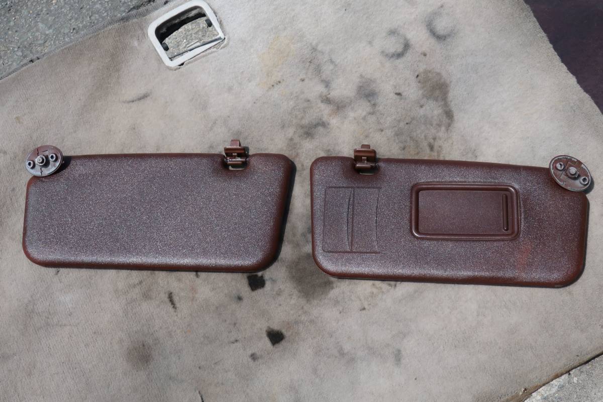 H16 CBA-L152S L150S系 MOVE ムーヴ カスタム JB-DET 純正 室内 サンバイザー 左右 SET ブラウン塗装 / 117195km拍卖