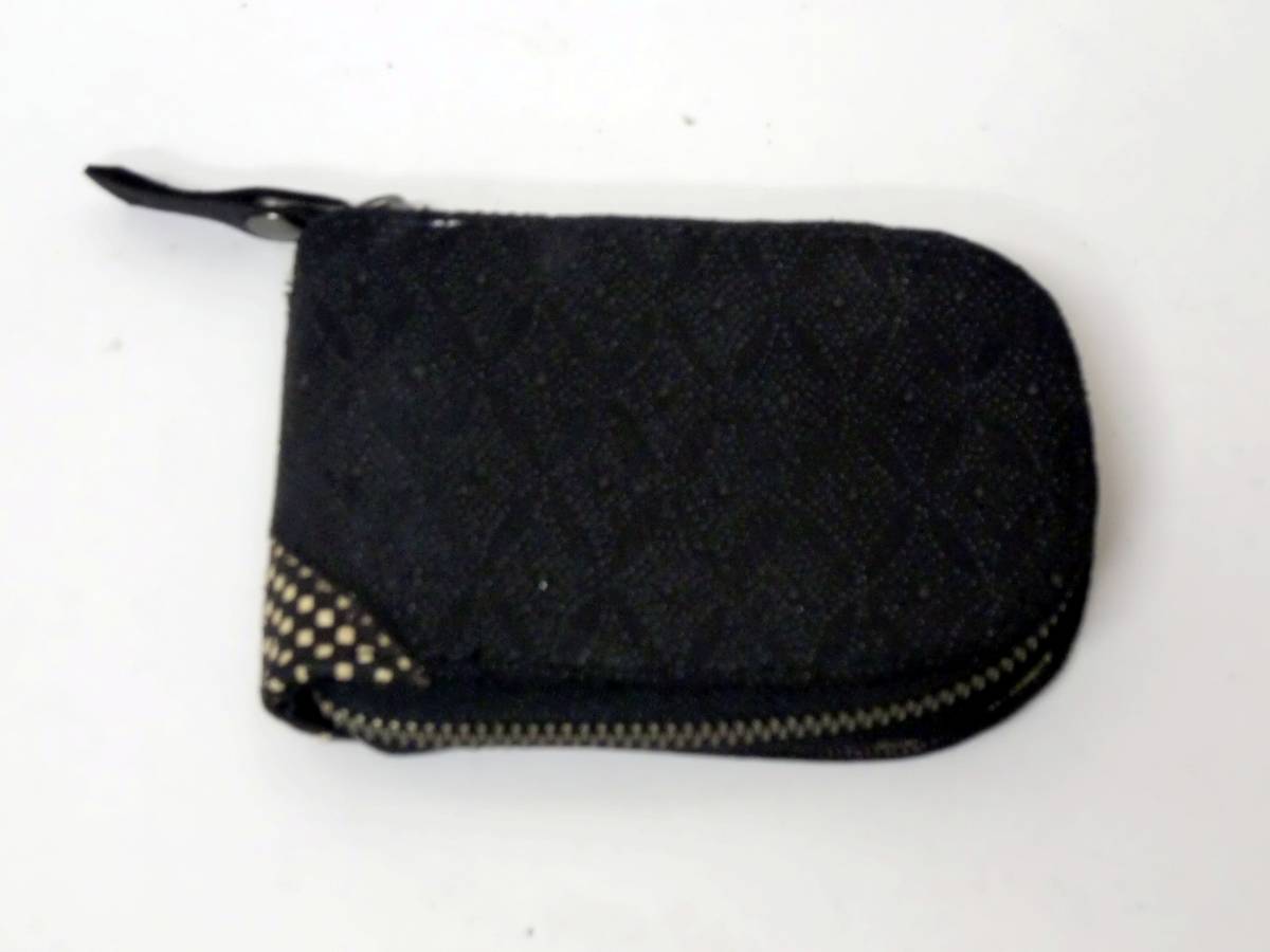 一点品 送料無料247-4印伝鹿革のコイン入れファスナー式拍卖