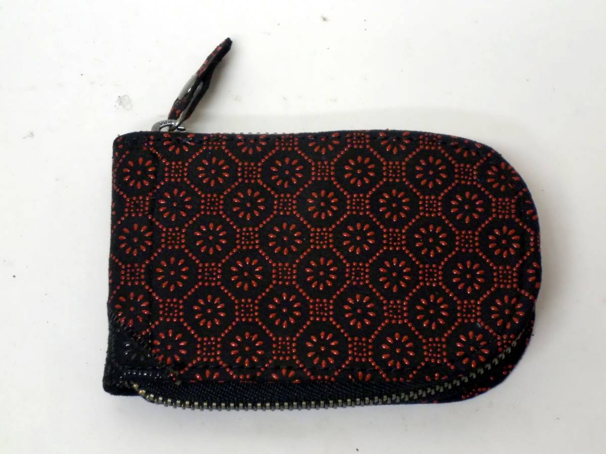 一点品 送料無料247-12印伝鹿革のコイン入れファスナー式拍卖