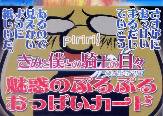 きみと僕との騎士の日々/piriri! 早期予約特典カード 壁紙DLコード付き拍卖