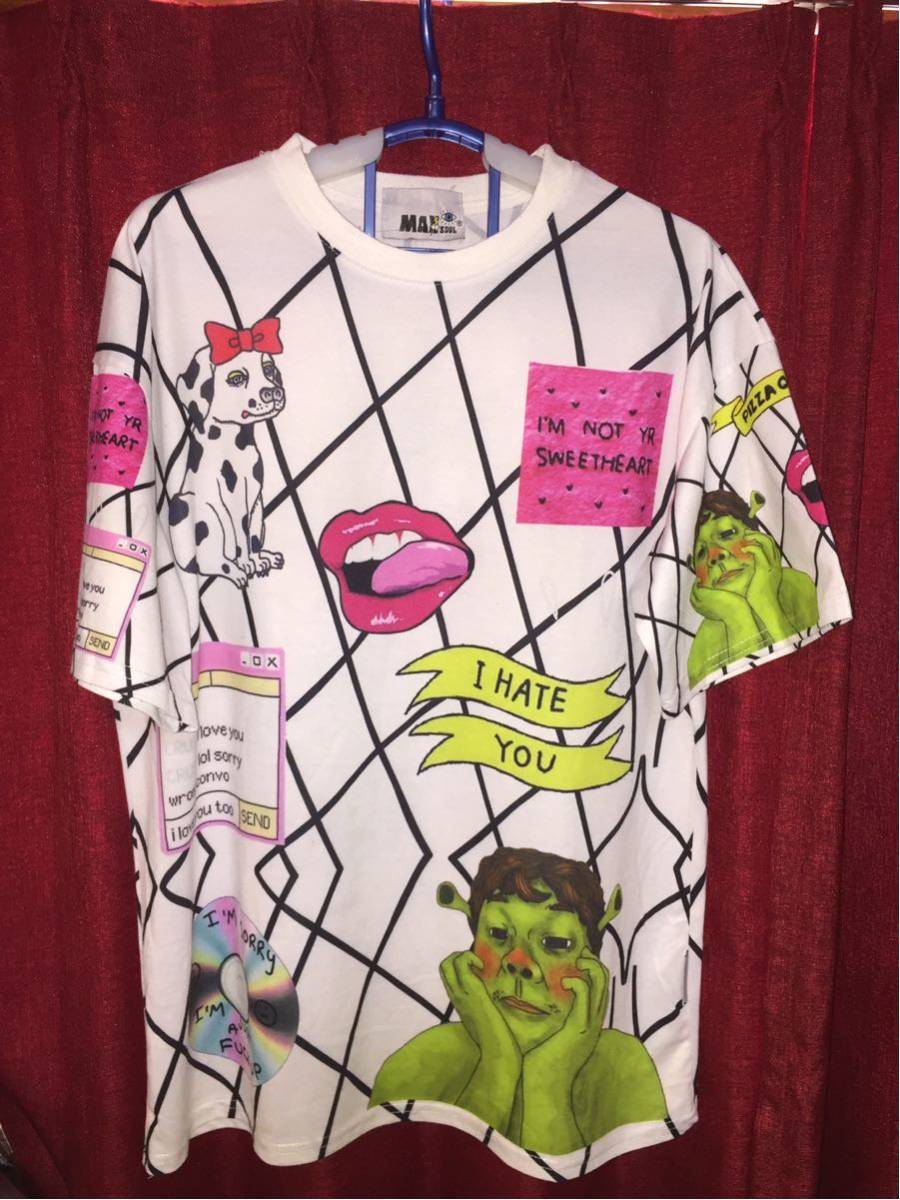 送料無料★可愛い★パロディ★Tシャツ★派手★個性的★インパクト★シュレック拍卖