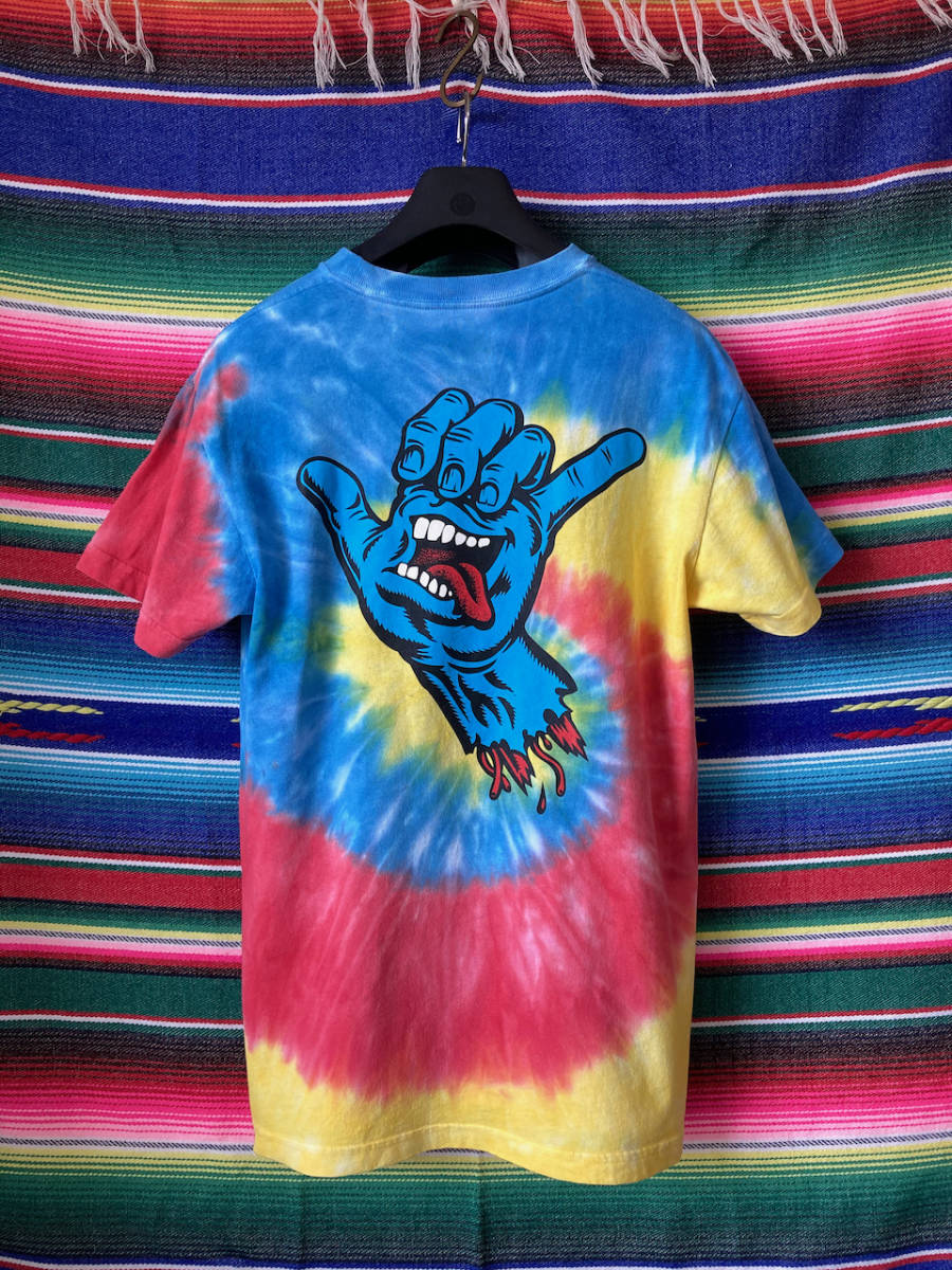 SANTACRUZ サンタクルーズ スクリーミングハンド タイダイ Tシャツ スケート カリフォルニア スケボー拍卖