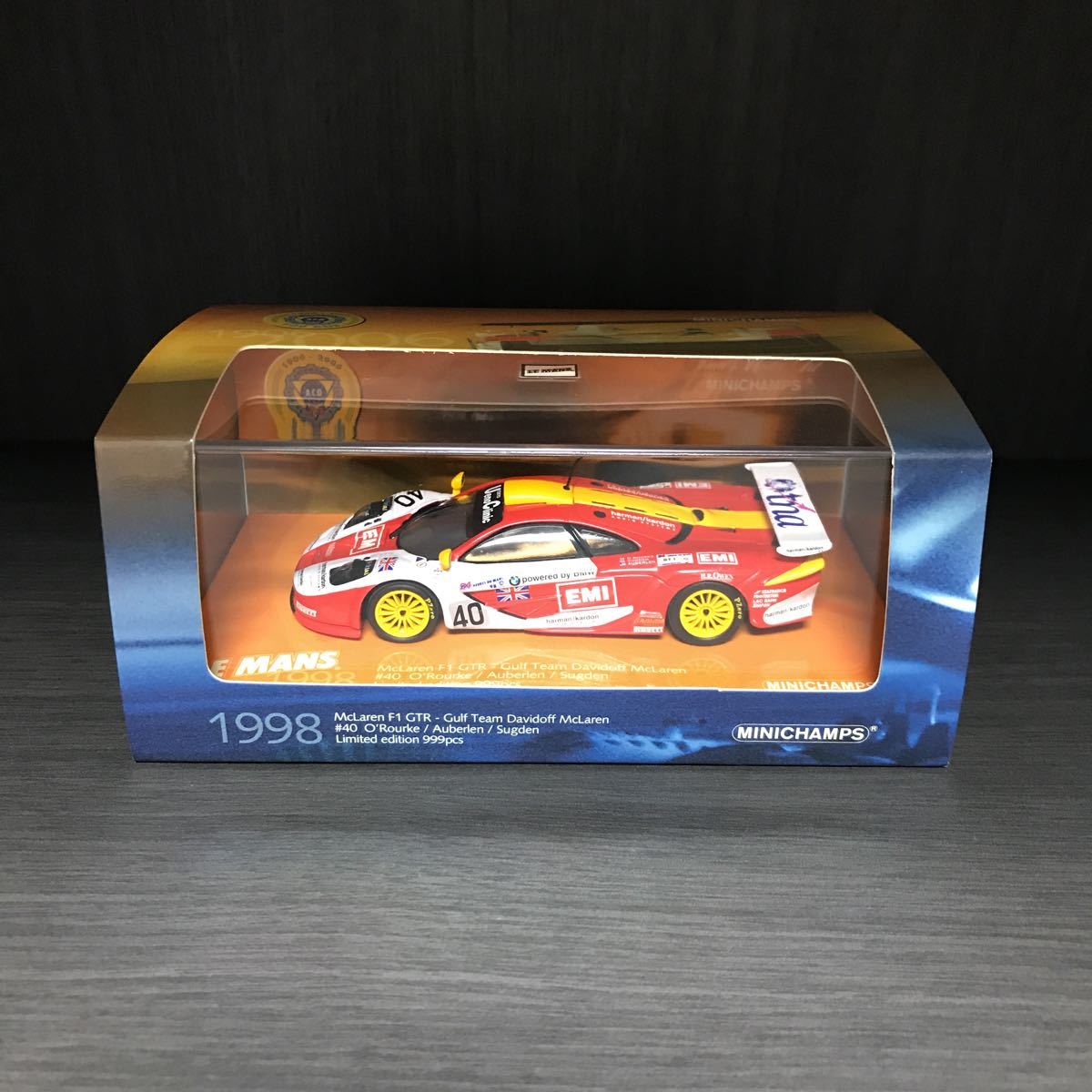 【即決】【世界限定999台】マクラーレン F1 GTR 1998年 ル・マン McLaren Gulf 1/43 ミニチャンプス製 No.40 EMI 【ACO特注品】拍卖