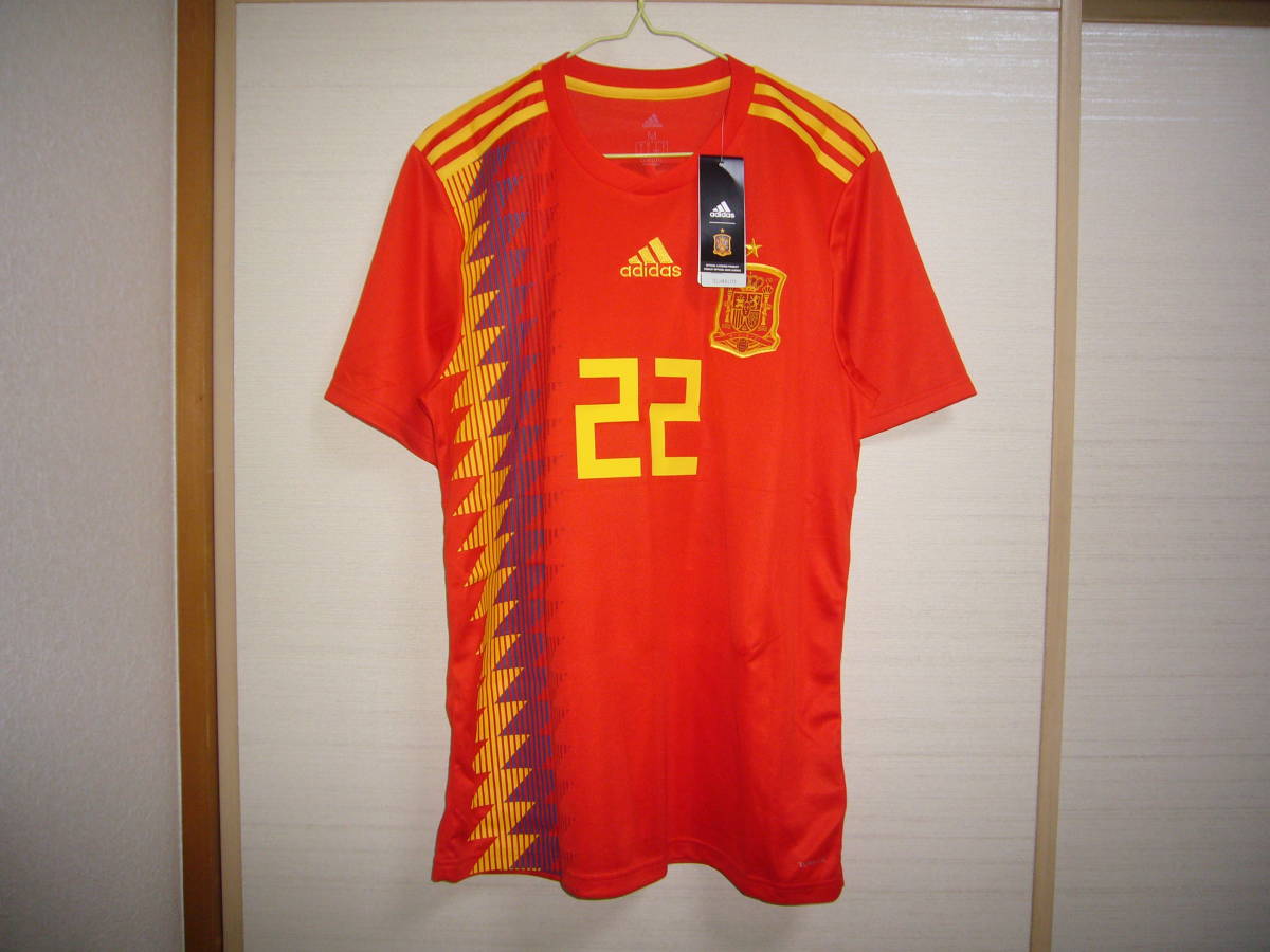 アディダス スペイン代表 イスコ 22番 ユニフォーム Oサイズ拍卖