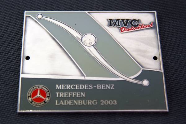 ◇ Mercedes CLUB MVCエンブレム Badge benz LADENBURG2003 ocitye メルセデスベンツ w136 w15 クラシックカー ヴィンテージカー 旧車 Ltd1拍卖