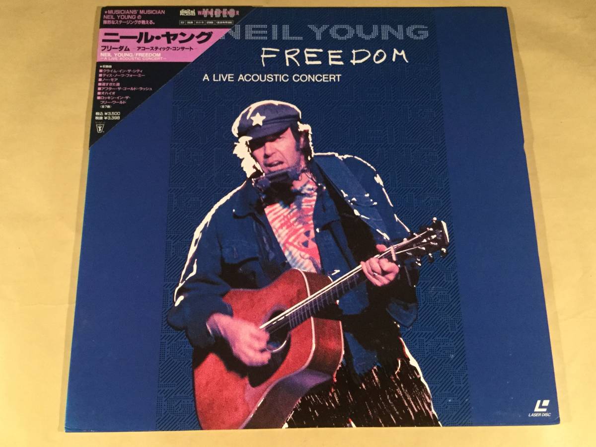LD(レーザー)■ニール・ヤング/フリーダム~アコースティック・コンサート■三角帯付美品!拍卖