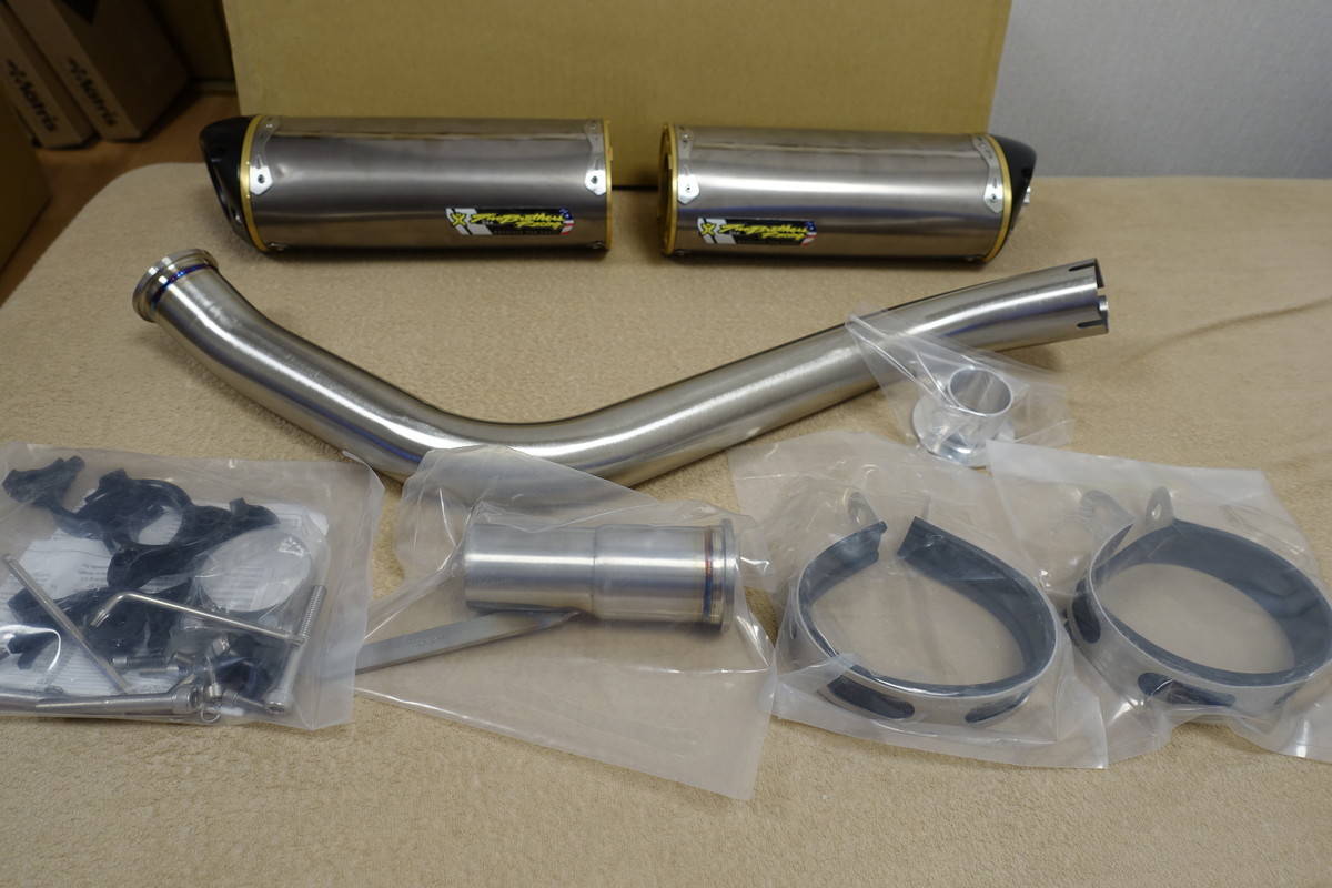 絶版★Two brothers racing VFR800Fi/VTEC (02-09) M2チタンデュアルスリップオンマフラー 定価150,700円 ツーブラザーズレーシング2拍卖