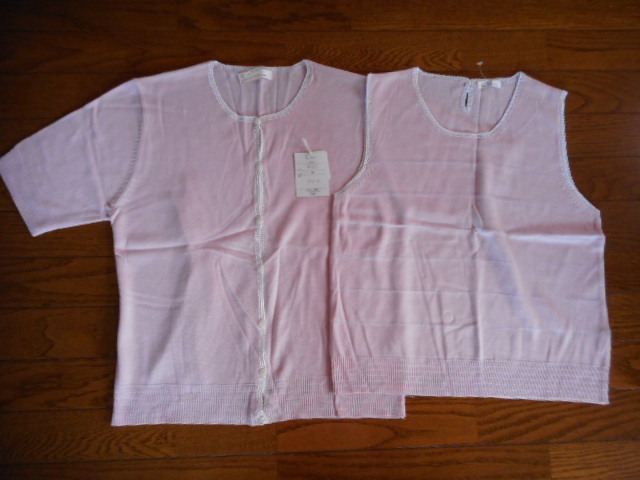 ☆新品 半袖 カーディガン ・タンクトップ L ☆拍卖