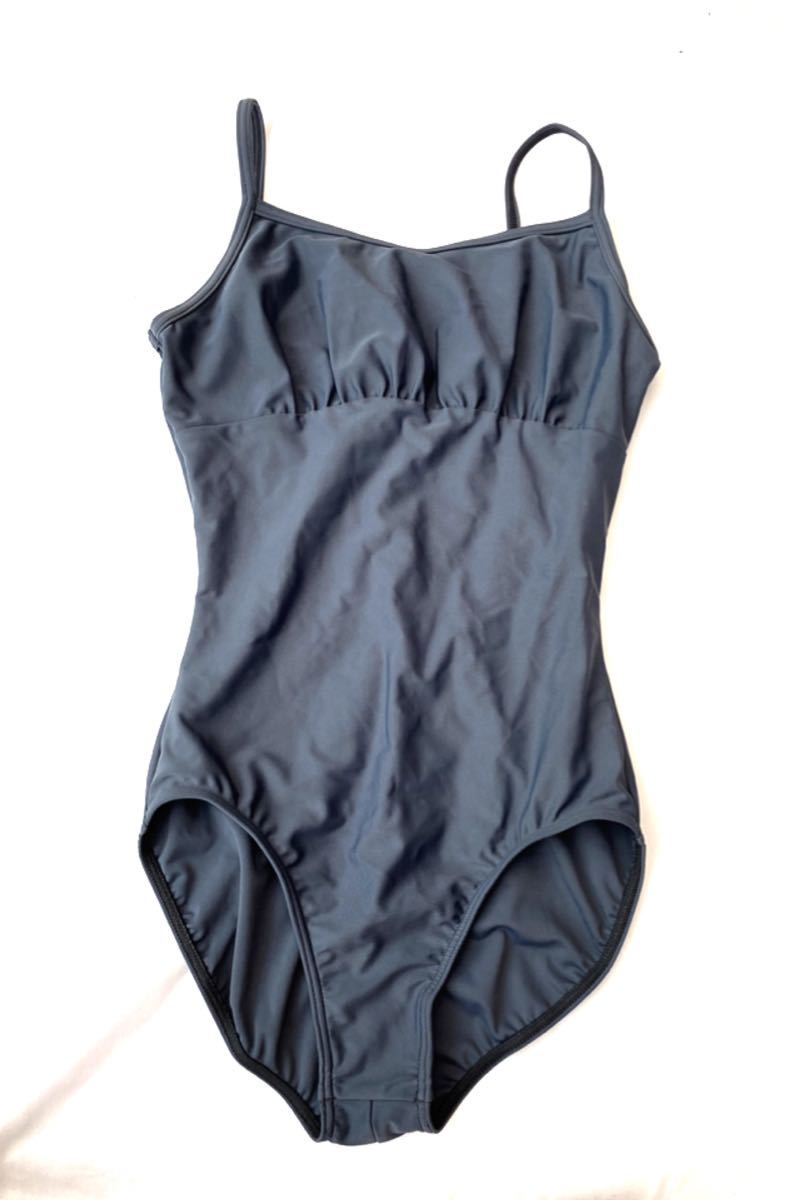 新品 チャコット chacott ザ バレエ★シンプルでラインのきれいなデザインレオタード ブルーグレー S the ballet拍卖