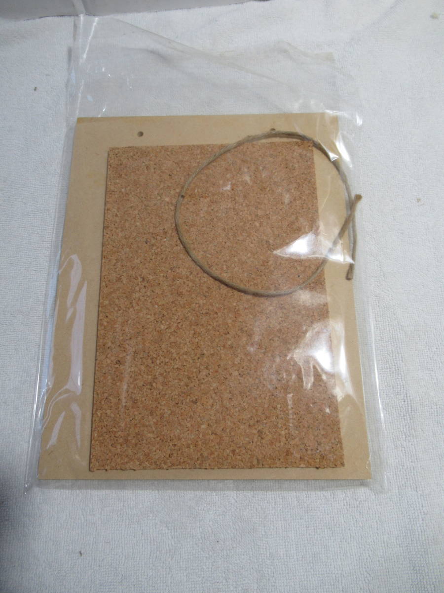 ボード 壁掛け式 コルク(22×15cm)・ボード(26×20cm)・ひも(45cm)組み立て式 拍卖