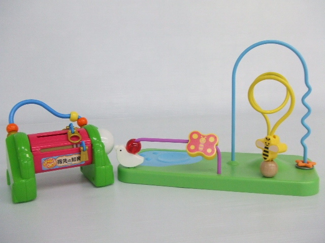 【お買得】★知育玩具2点セット★①ジャングルローラーコースター/Benesse ②指先の知育/People拍卖