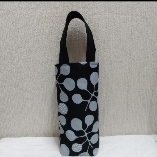 ハンドメイド ボトルケース水筒バッグ 葉っぱ柄拍卖