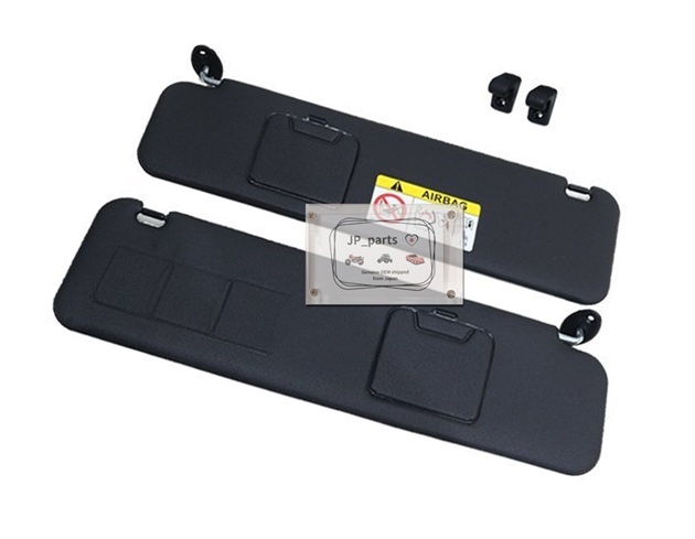 トヨタ TOYOTA 純正 新品 ハイエース 200系 ワイドボディ用 ダークプライム2 フロント サンバイザー 左右セット ブラック 663拍卖