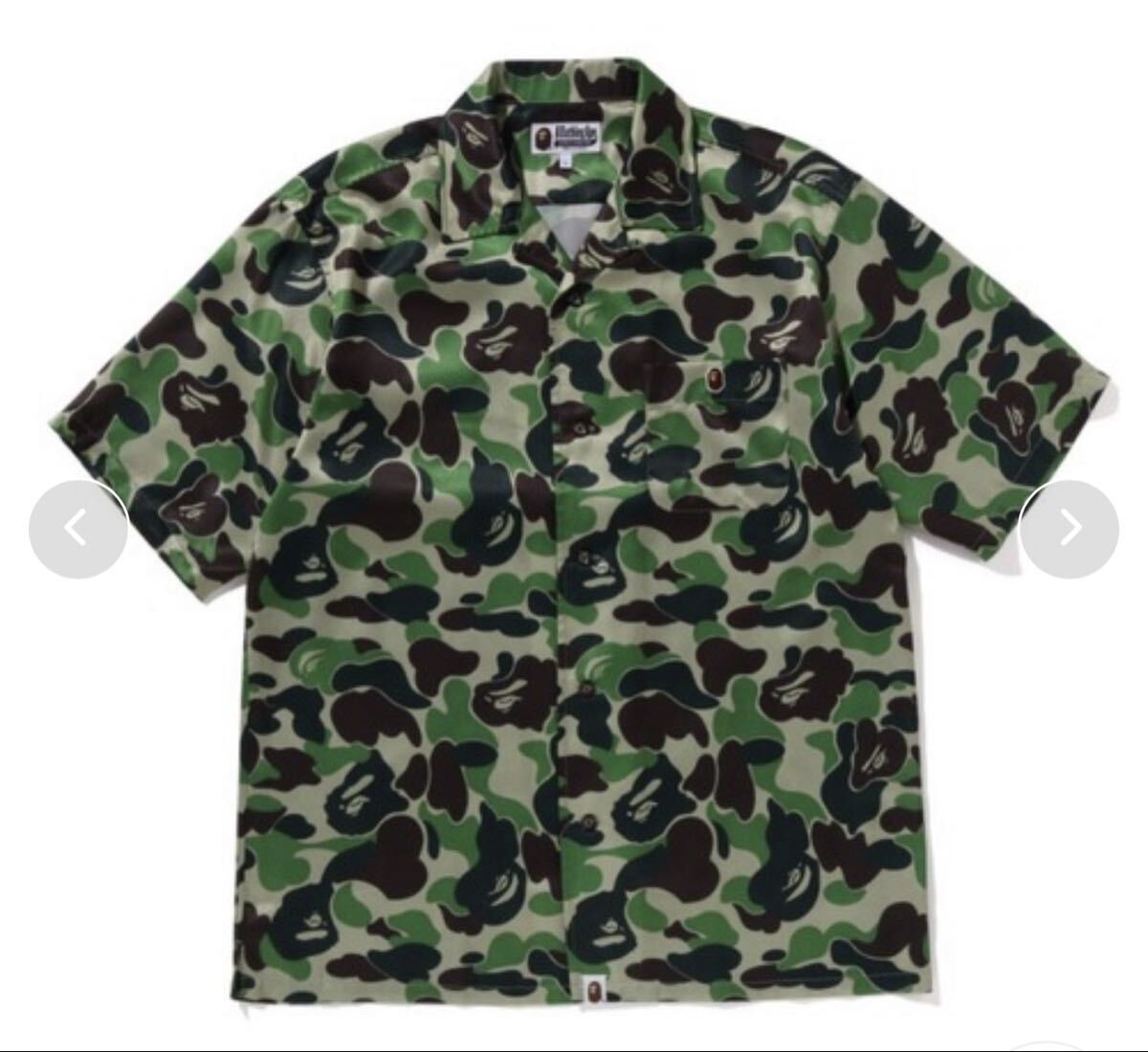 ★【新品定価以下Lサイズ】A BATHING APE ABC CAMO OPEN COLLAR SS SHIRTS ベイシング エイプ アロハシャツ シャツ supreme wtap 拍卖