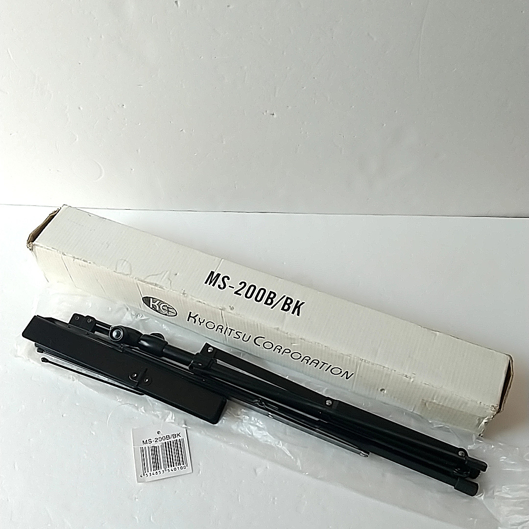 KC キョーリツ 譜面台 軽量スチール製 折りたたみ式 MS-200B/BK ブラック拍卖