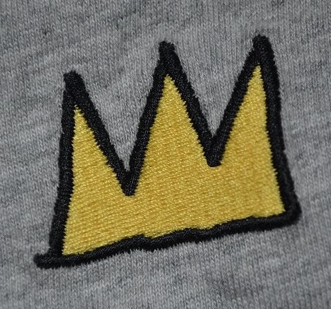 新品 L バスキア ジャン=ミシェル・バスキア 綿 コットン100% Tシャツ グレー 半袖シャツ拍卖