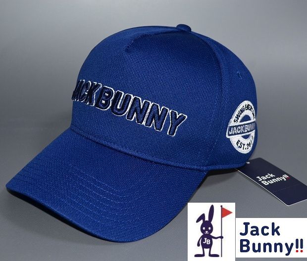 新品 ジャックバニー ユニセックス 58cm キャップ 帽子 ゴルフ ネイビー パーリーゲイツ JACK BUNNY拍卖