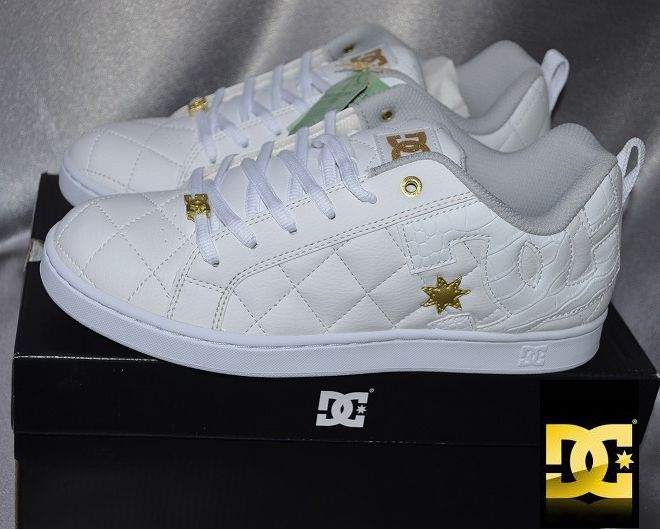 新品 27.5 ディーシー DC SHOES アライアンス キルティング キルト ALLIANCE SE SN SNDC SHOE 高級感 DCシューズ 白 ホワイト拍卖