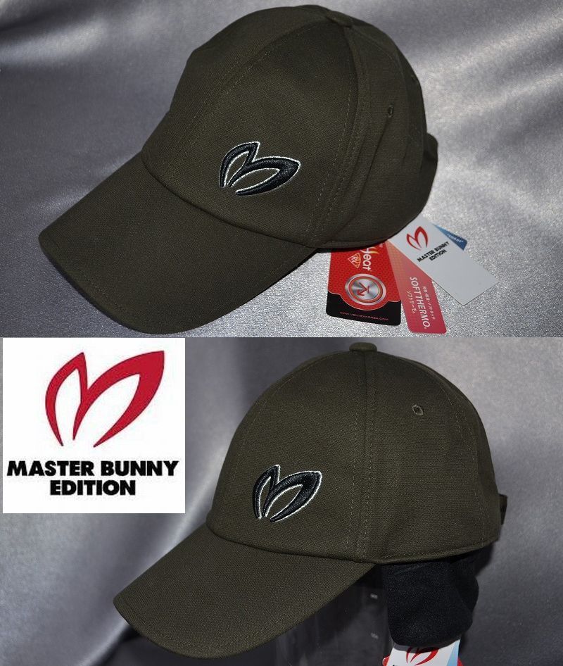 新品 マスターバニー キャップ 帽子 イヤーウォーマー付き 秋冬 MASTER BUNNY EDITION カーキ 7700円 パーリーゲイツ ジャックバニー拍卖