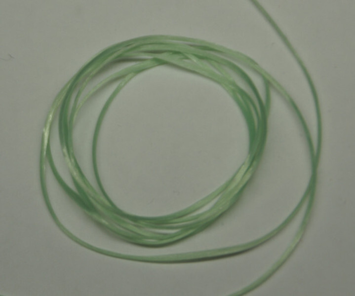 ブレスレットの製作お試し用に シリコンゴム 薄緑 1m拍卖