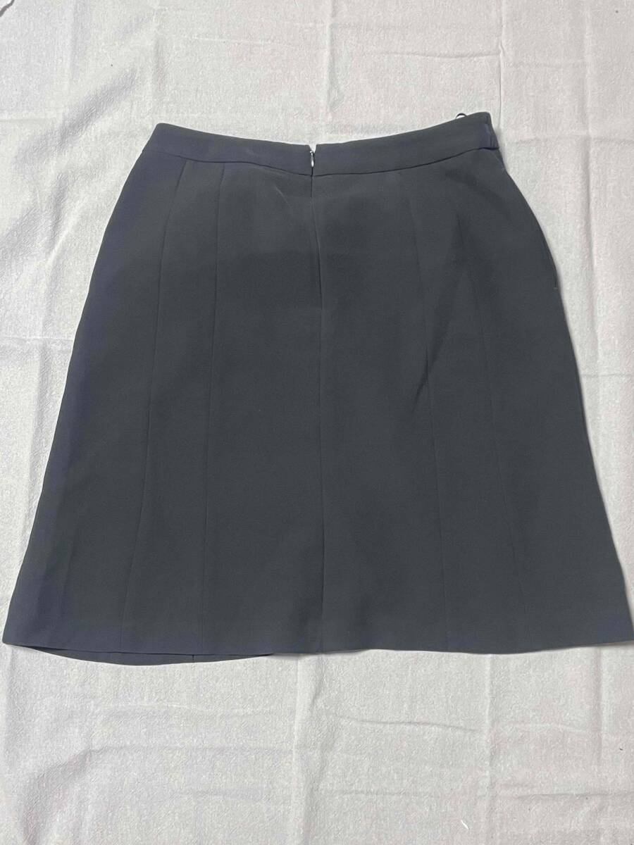 ※Bランク※【中古】PiedsBrid_15号_フレアースカート(ネイビー)HCS4002/無地/かわいい会社事務服/おしゃれOL制服 拍卖