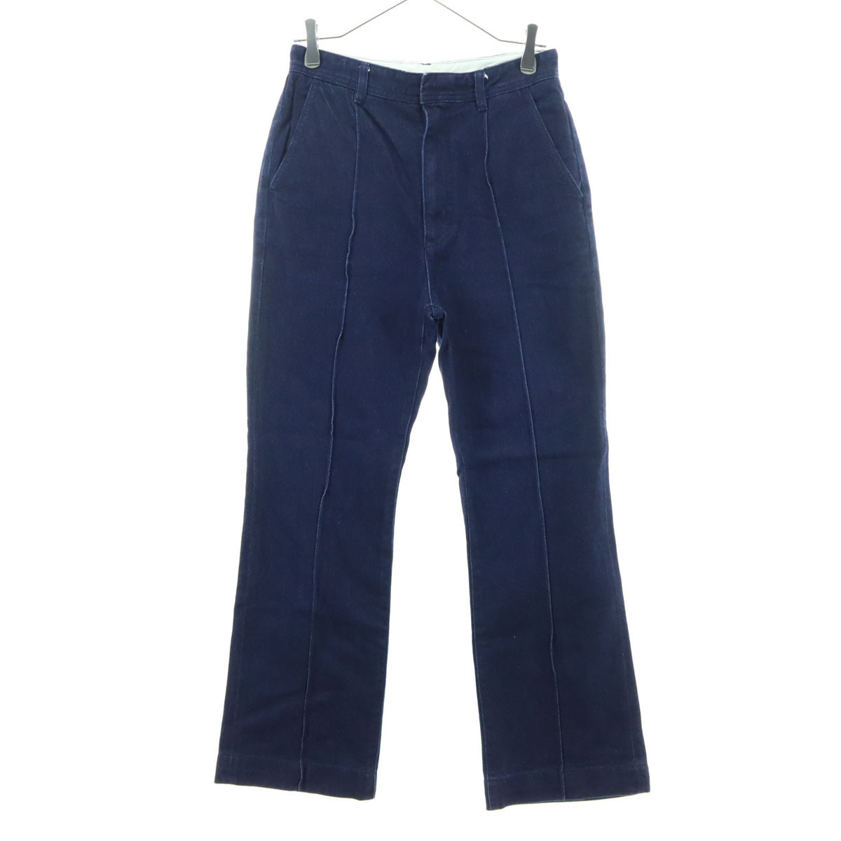 JOURNAL STANDARD ジャーナルスタンダード センタープリーツ デニムパンツ ブルー レディース拍卖