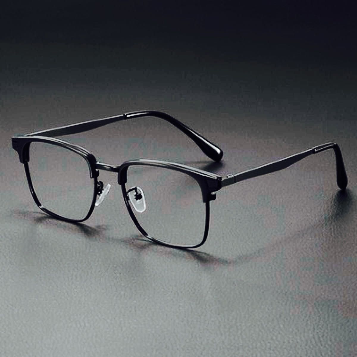 サーモントブロー 伊達メガネ スクエア 黒 レトロ調 クラシック メガネ ユニセックス ブラックフレーム おしゃれ 眼鏡拍卖